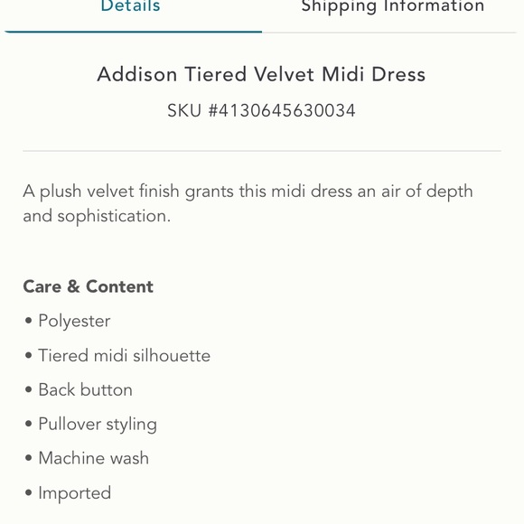 ANTHROPOLOGIE Addison Velvet Tiered Midi Dress 2 - Picture 7 of 12